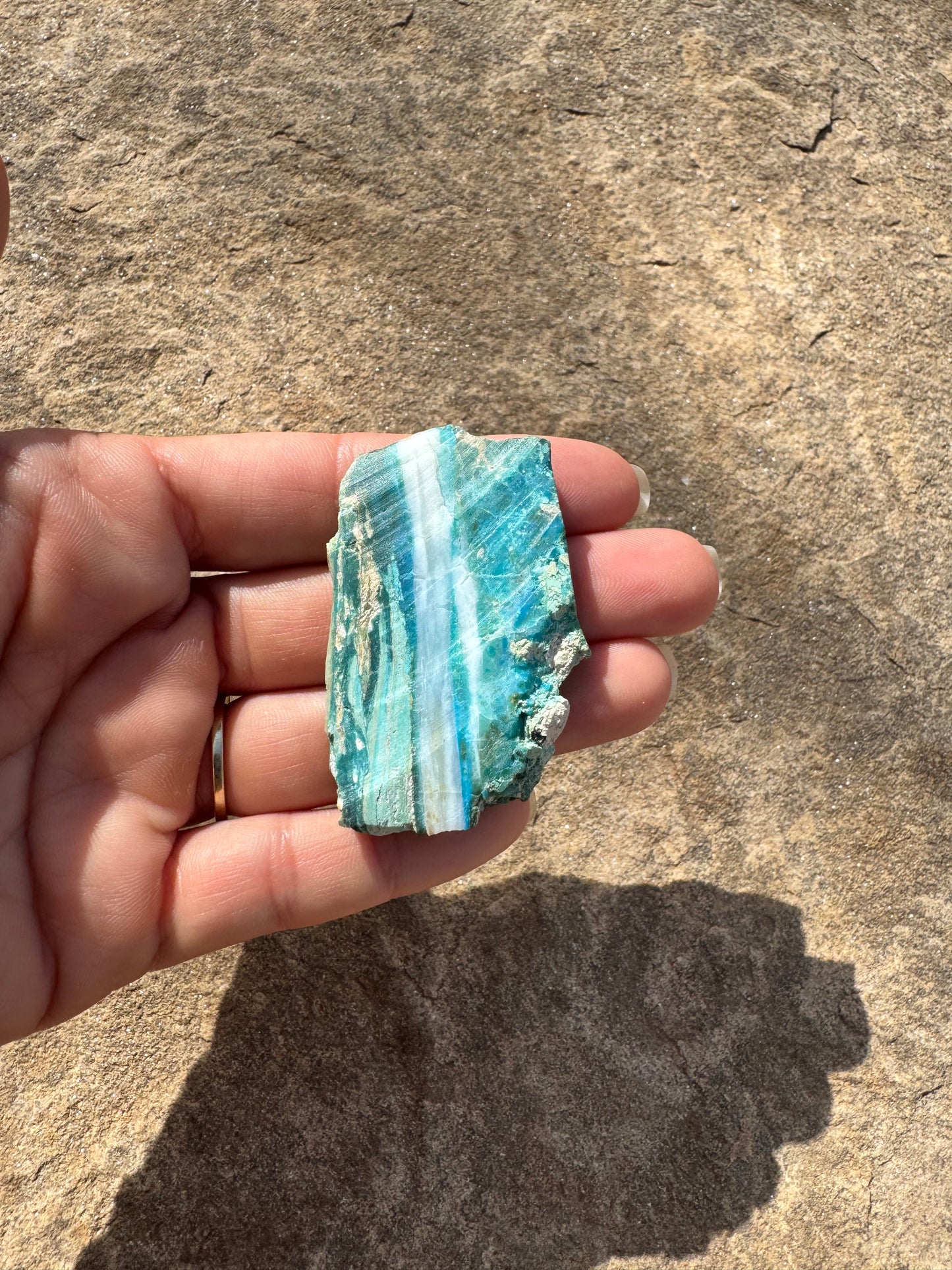 Peruvian Blue Opalina Slab 17g