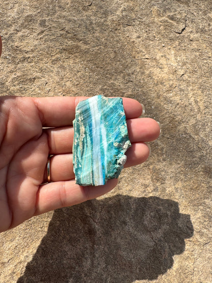 Peruvian Blue Opalina Slab 17g