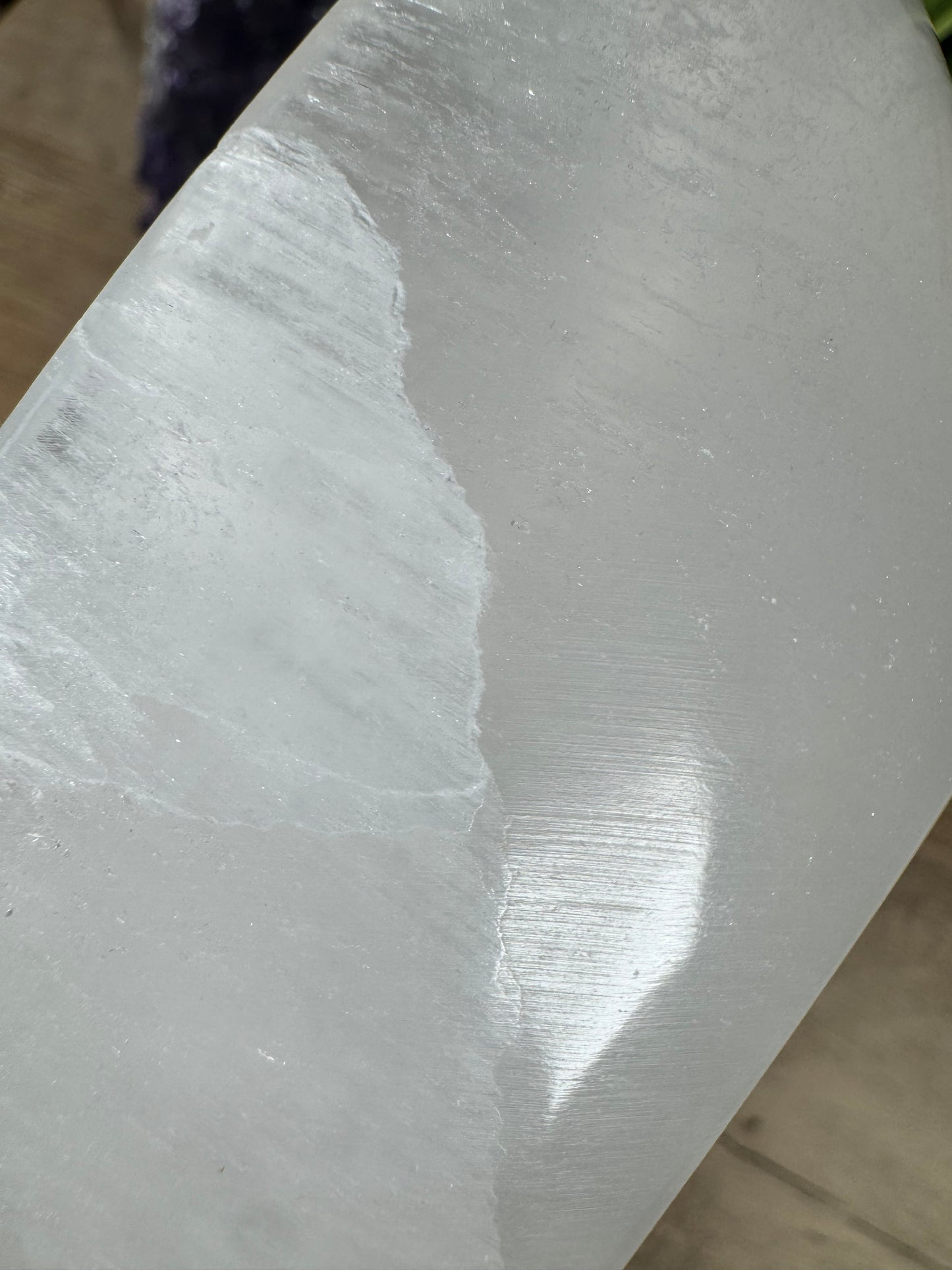 Large Freeform Selenite Bowl 10.5in