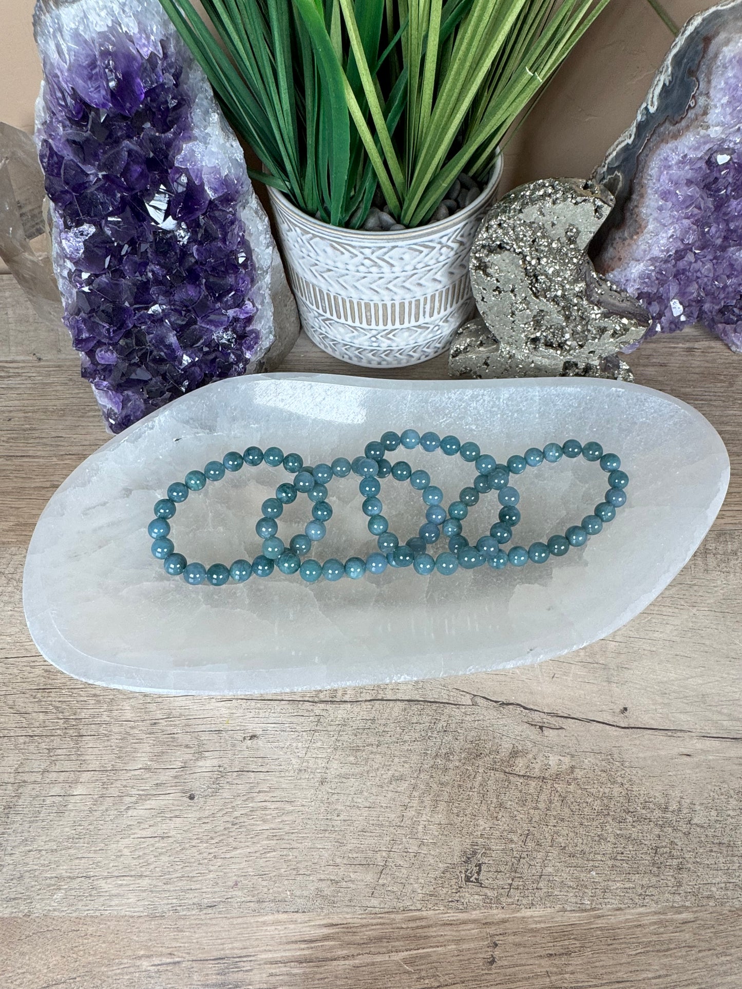 Large Freeform Selenite Bowl 10.5in