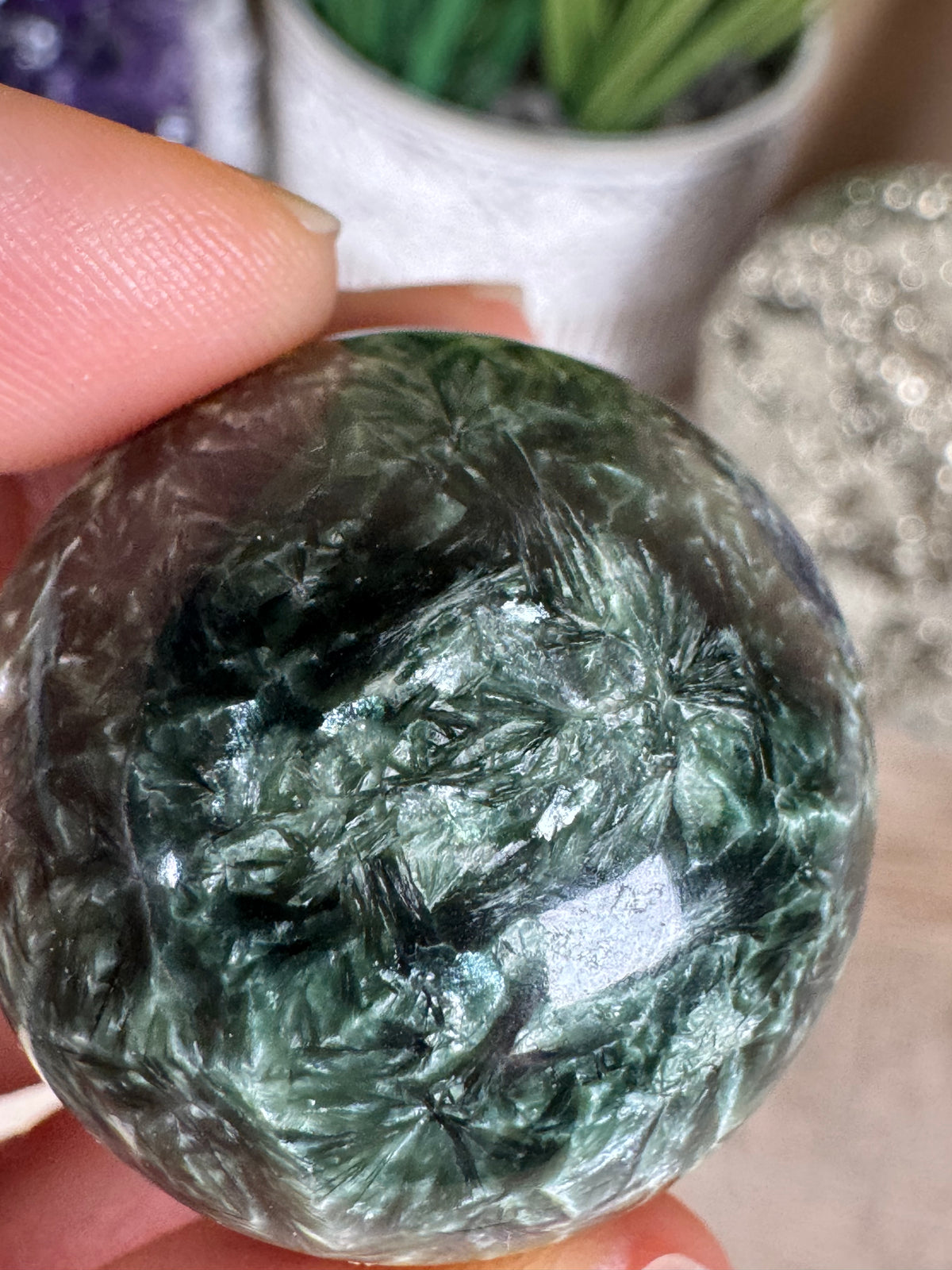 Seraphinite Sphere 31mm (1.25")