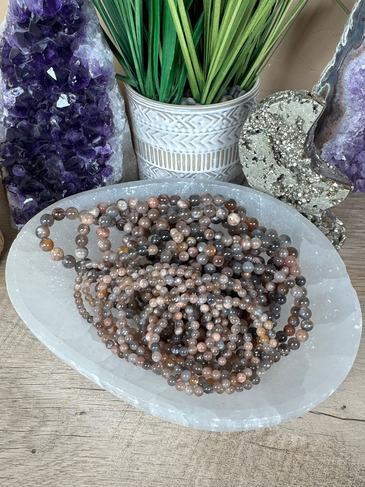 Skeletal Moonstone Bracelet