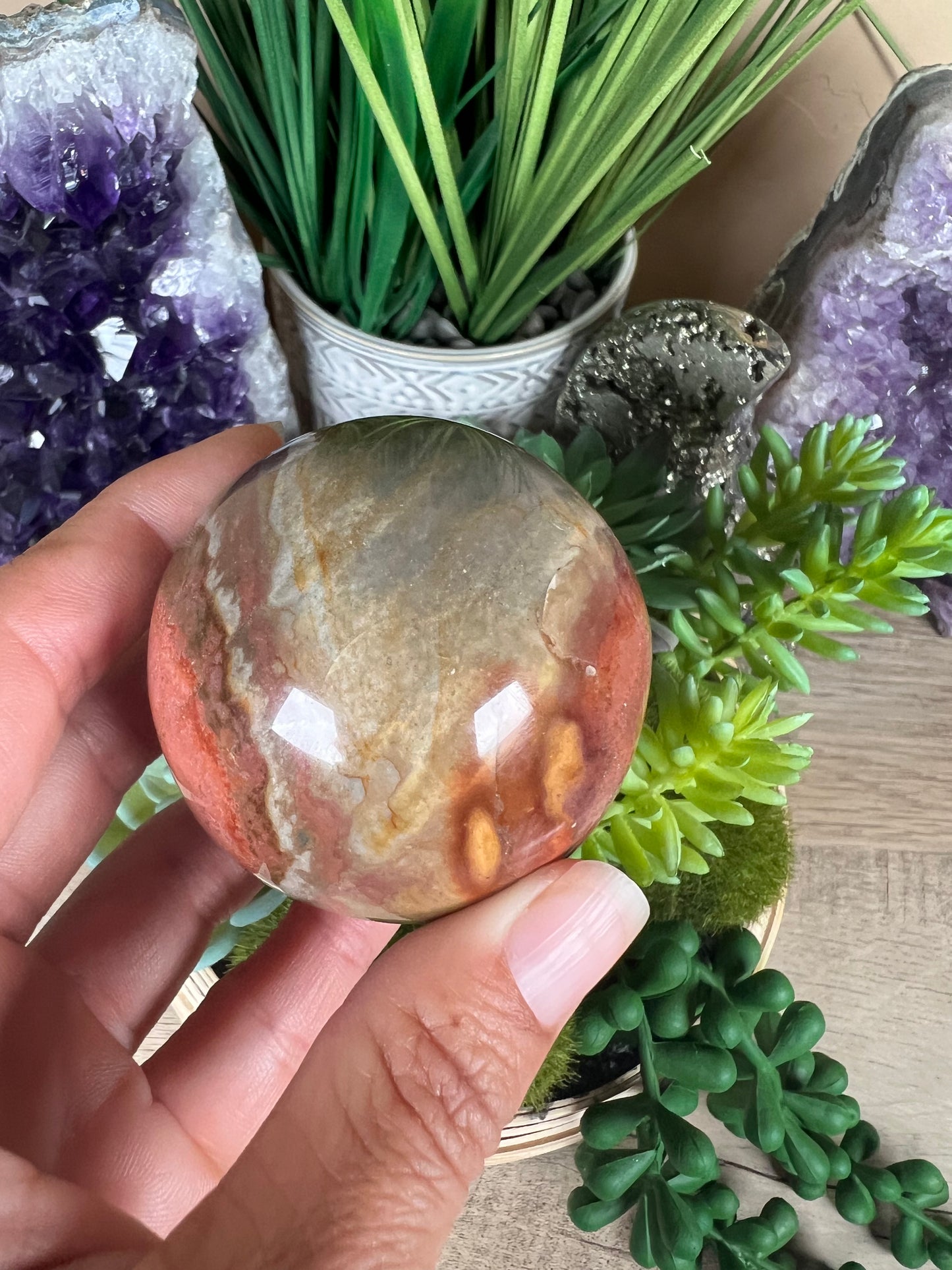 Polychrome Jasper Sphere 53mm (2.1 Inches)
