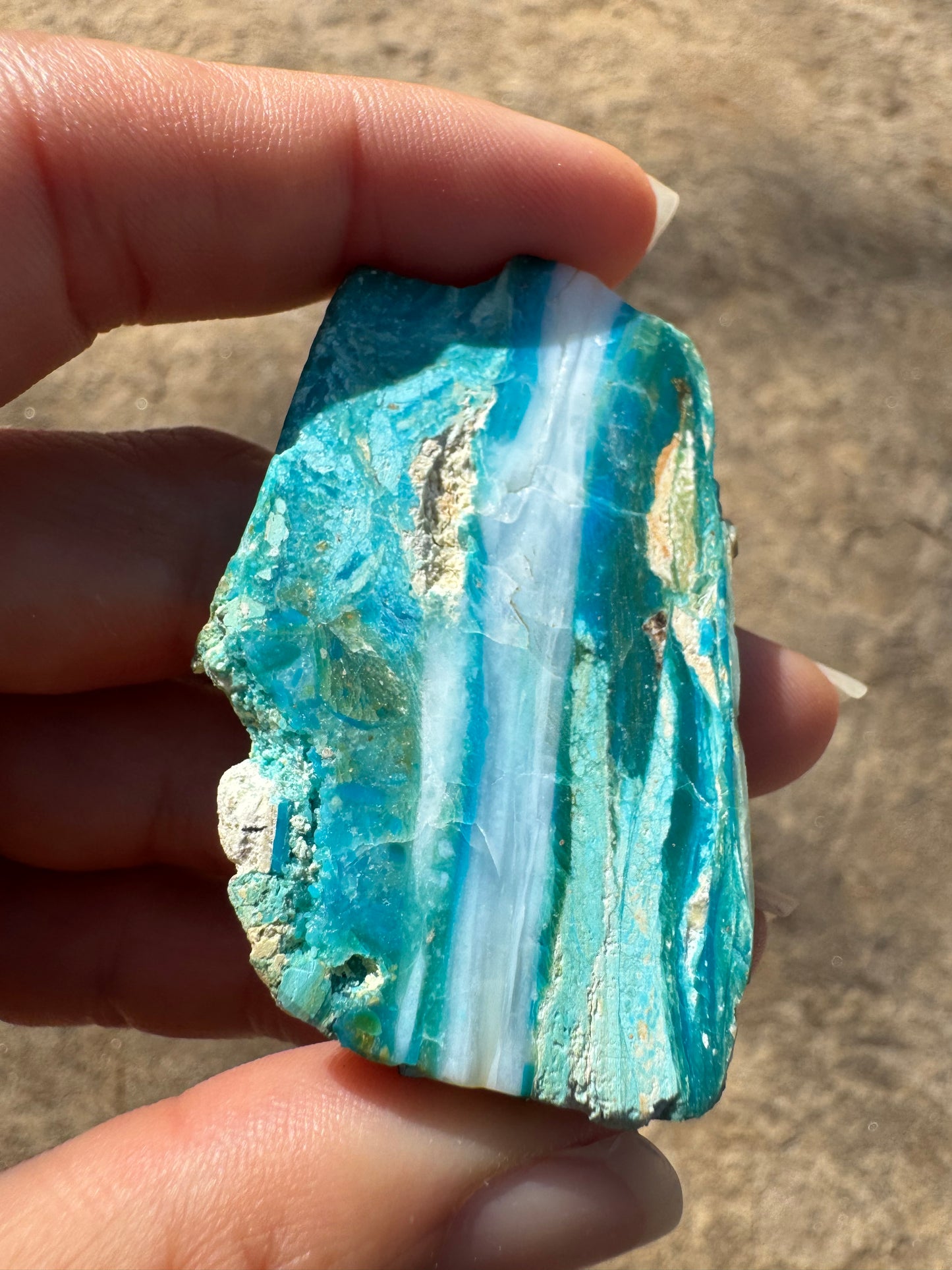Peruvian Blue Opalina Slab 17g