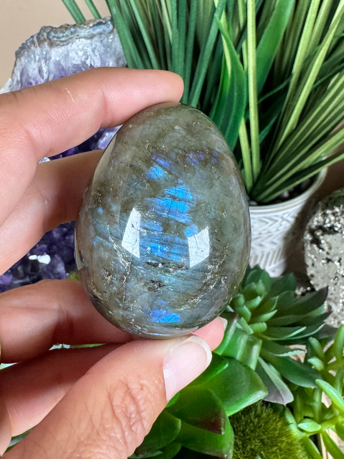 Labradorite Egg 2.2in