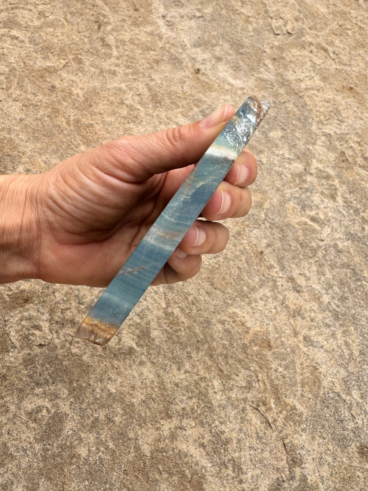 Blue Onyx Calcite Slab 224g