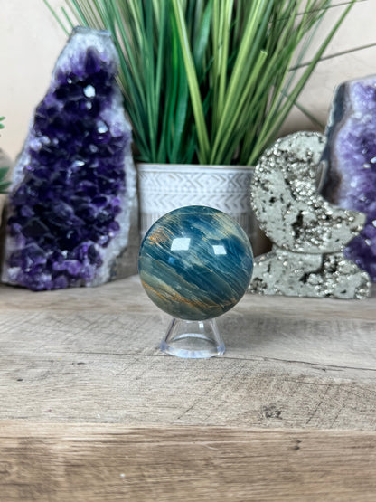 Blue Onyx Sphere 55mm/2.17in