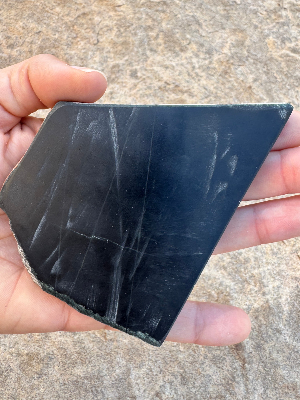 Australian Black Jade Slab 129g