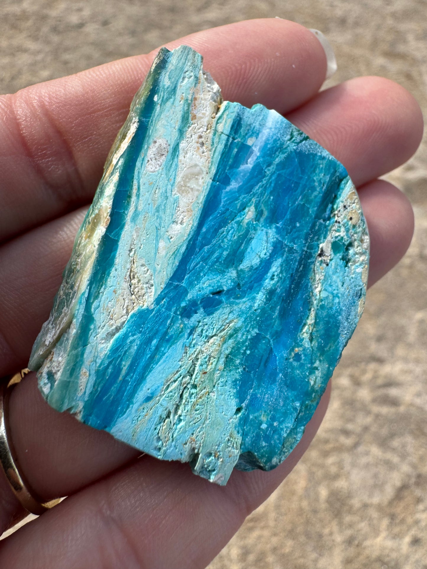 Peruvian Blue Opalina Slab 17g
