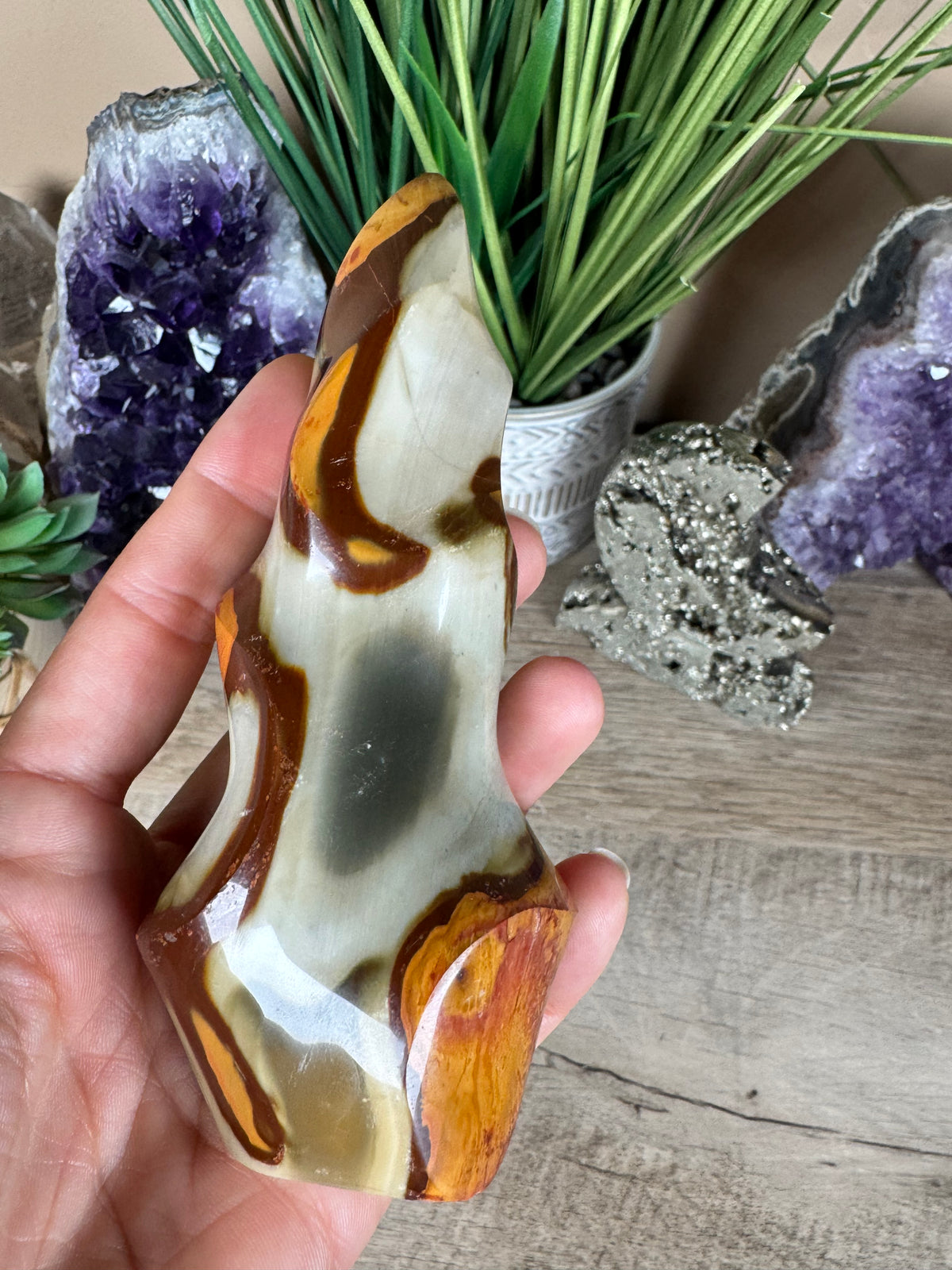 Polychrome Jasper Flame 5in
