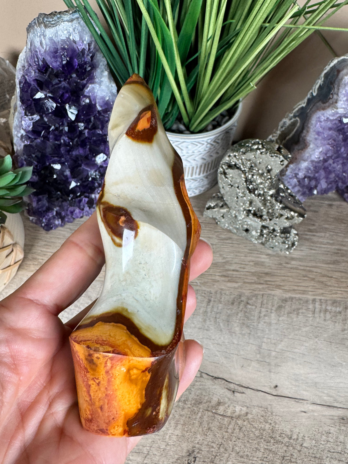 Polychrome Jasper Flame 5in