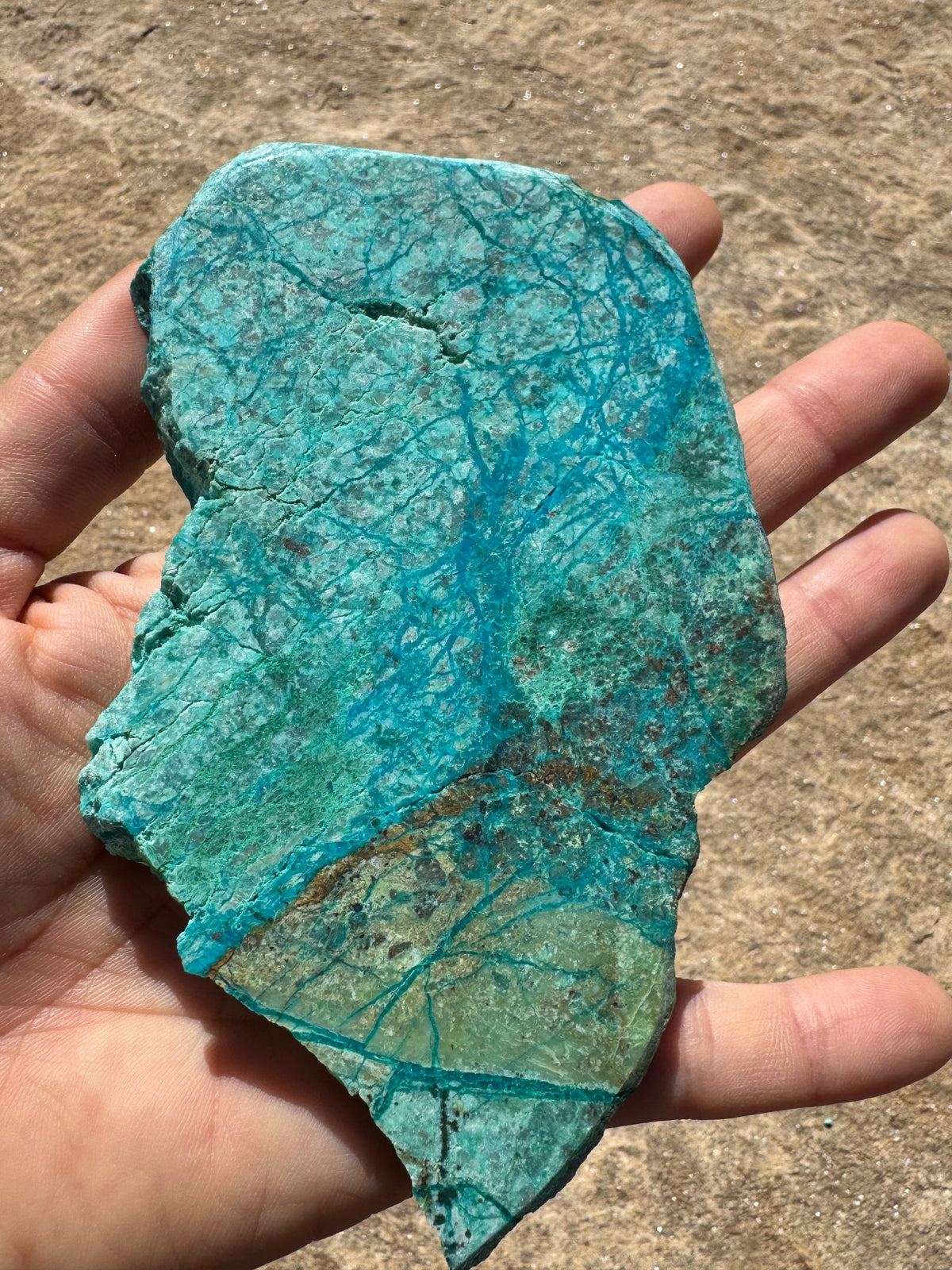 Blue River Chrysocolla Slab 138g