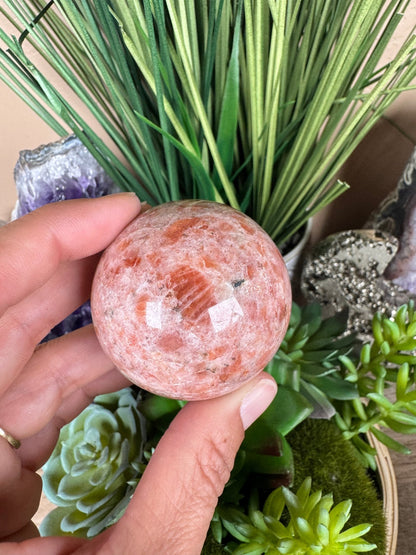 45mm (1.7 inches) Sunstone Spheres - Purple Door Alchemy