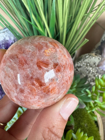 45mm (1.7 inches) Sunstone Spheres - Purple Door Alchemy