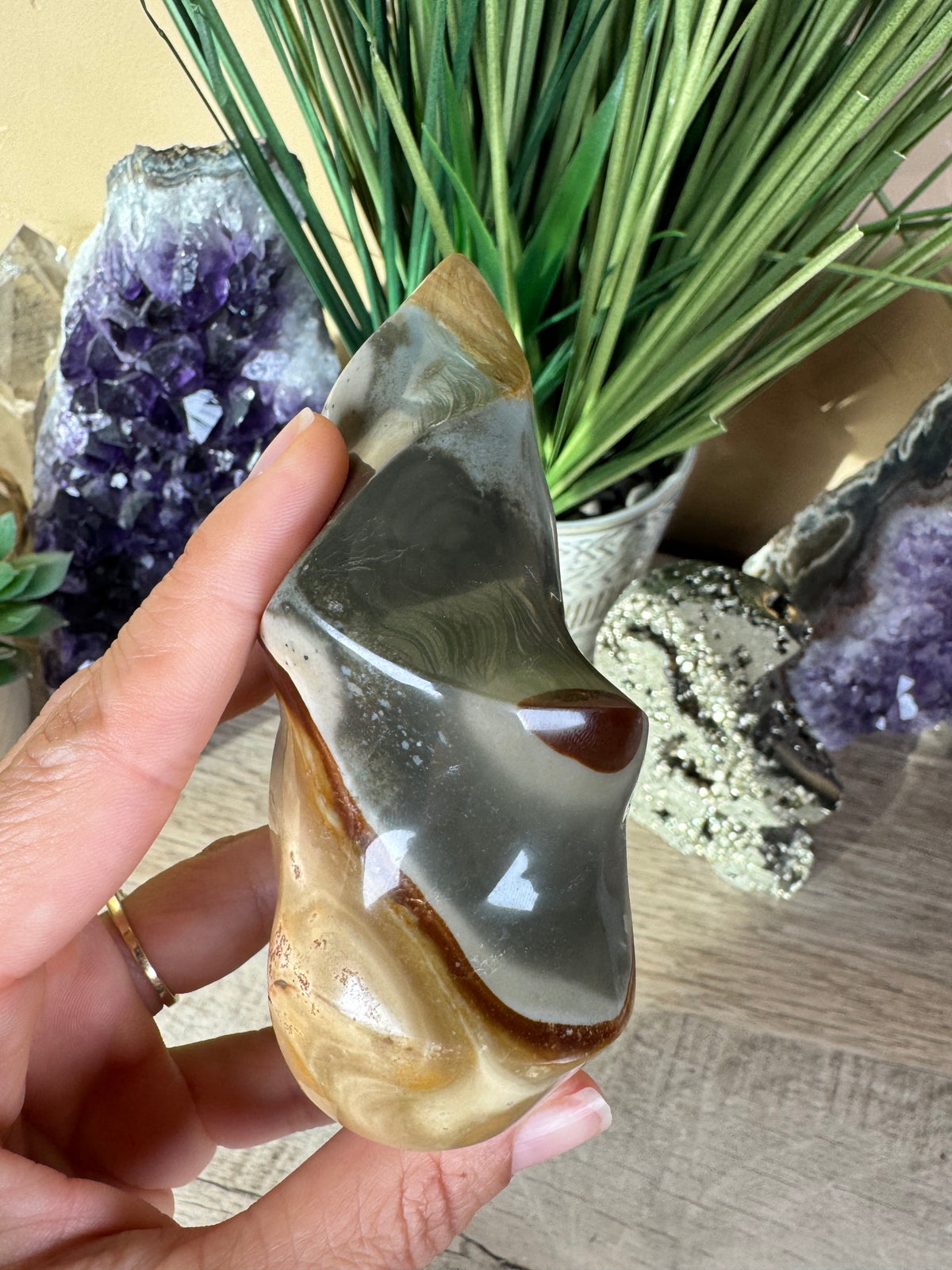 Polychrome Jasper Flame 4.2in
