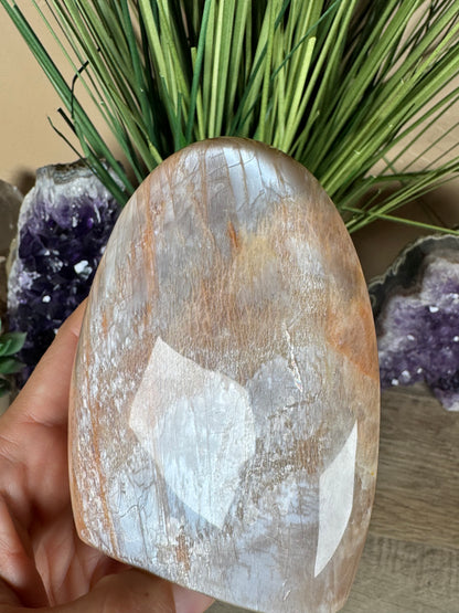 Peach Moonstone Freeform 4.15in