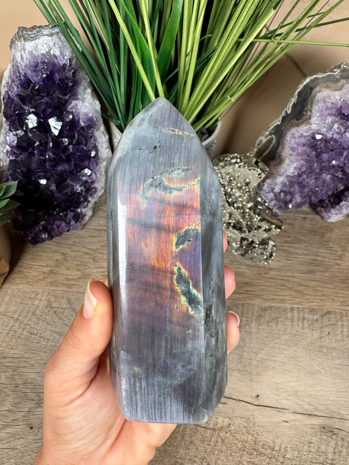 Sunset Labradorite Point 5in