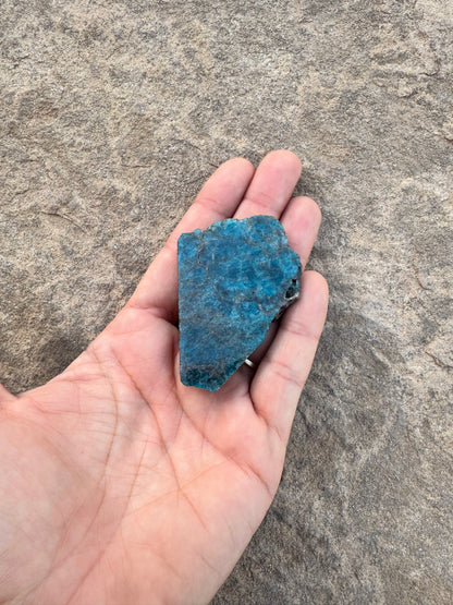 Polished Blue Apatite Slab 45g