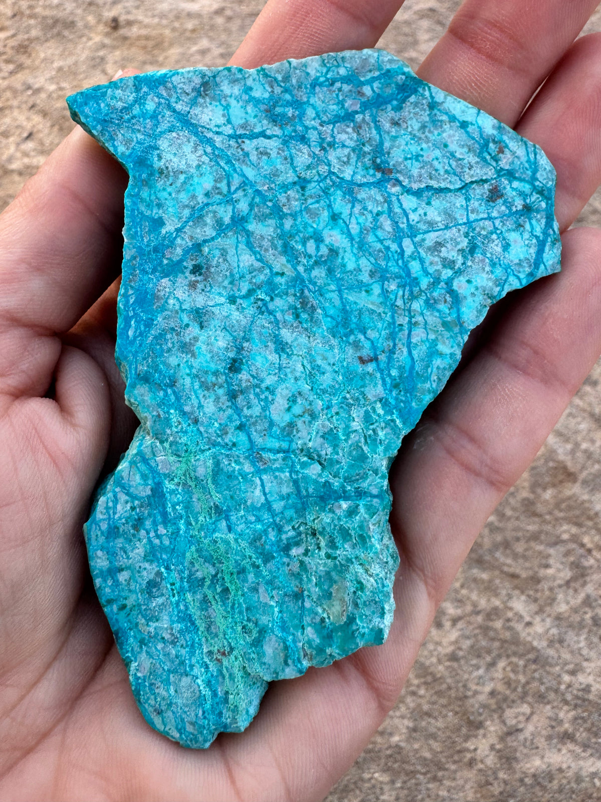 Blue River Chrysocolla Slab 57g