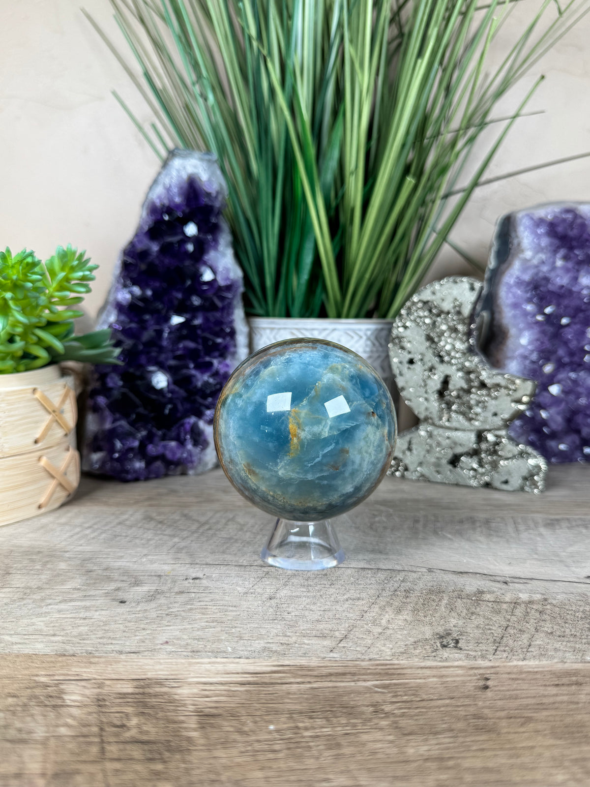 Blue Onyx Sphere 69mm/2.73in