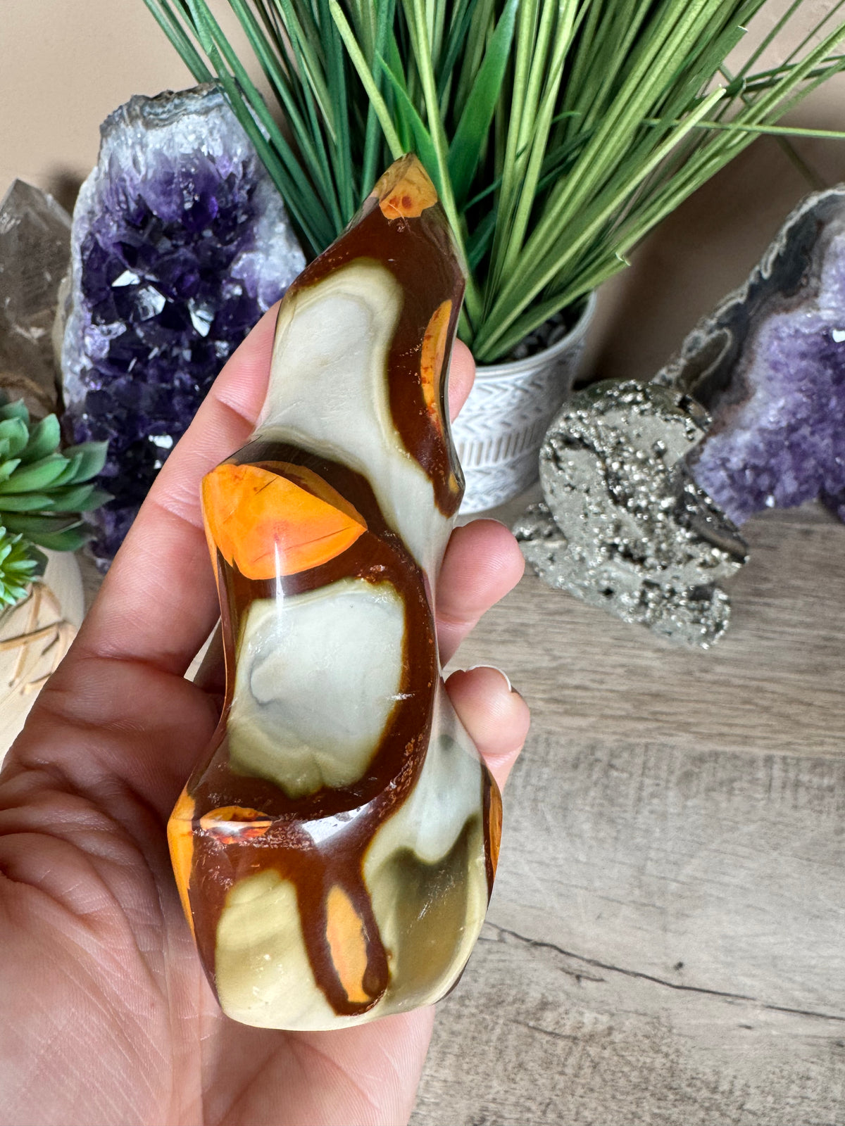 Polychrome Jasper Flame 5in