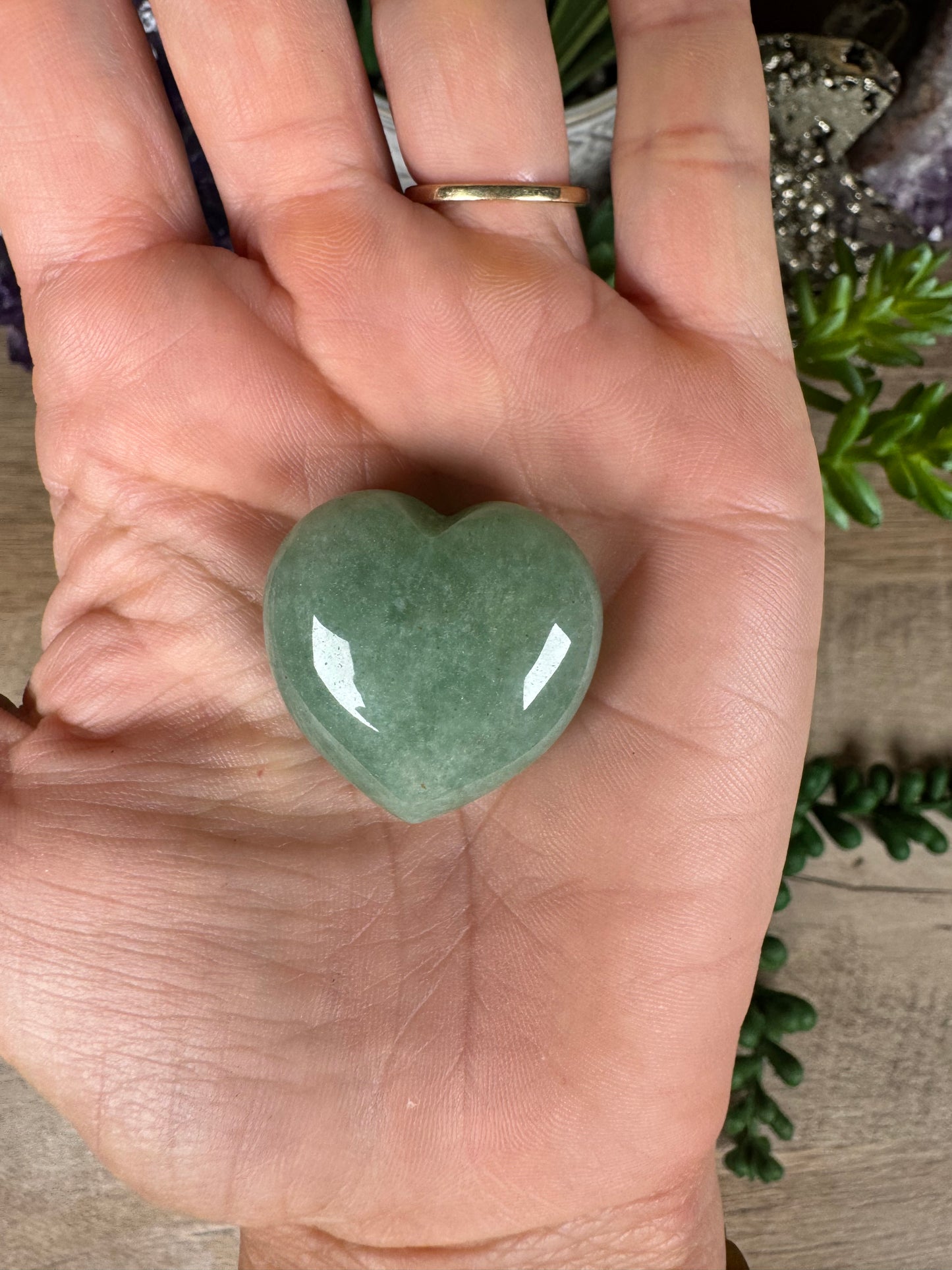 Green Aventurine Heart