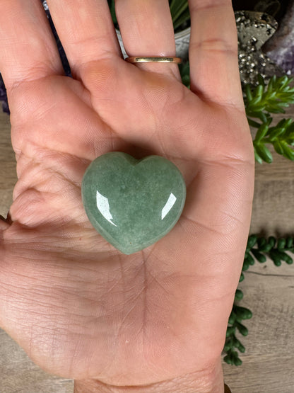 Green Aventurine Heart