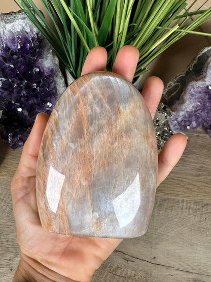 Peach Moonstone Freeform 4.15in
