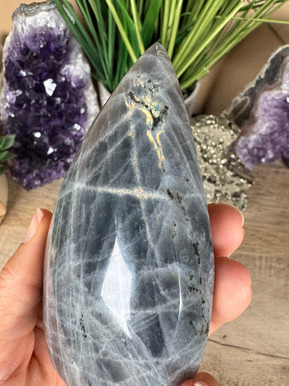 Polished Sunset Labradorite Flame 4.19in