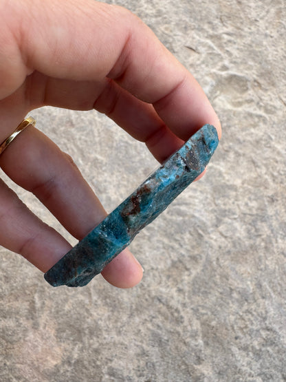 Polished Blue Apatite Slab 45g