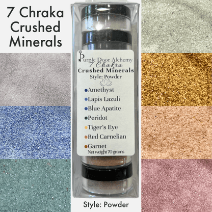 7 Chakra Crushed Minerals - Purple Door Alchemy