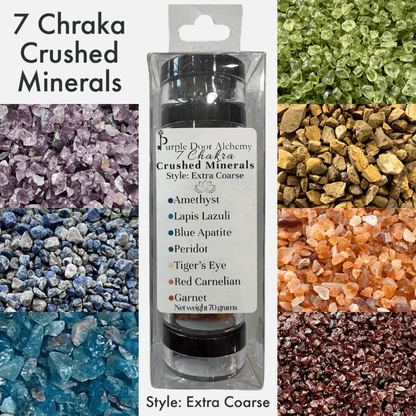 7 Chakra Crushed Minerals - Purple Door Alchemy