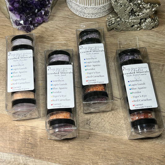 7 Chakra Crushed Minerals - Purple Door Alchemy