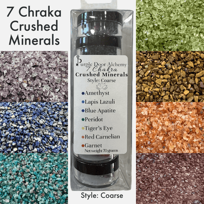 7 Chakra Crushed Minerals - Purple Door Alchemy