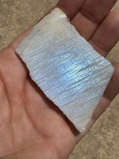Blue Flash Moonstone Polished Slab 48g