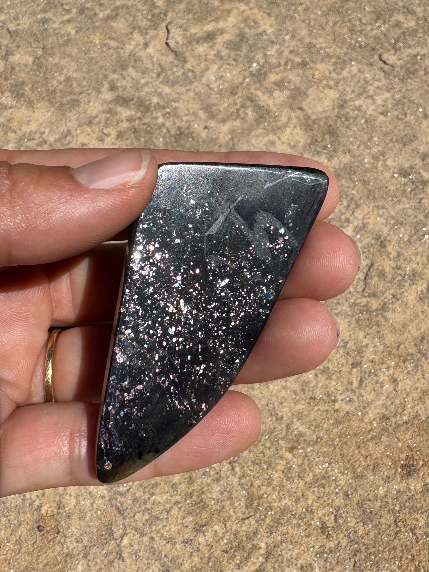 Bloodshot Iolite Sunstone Slab 20g