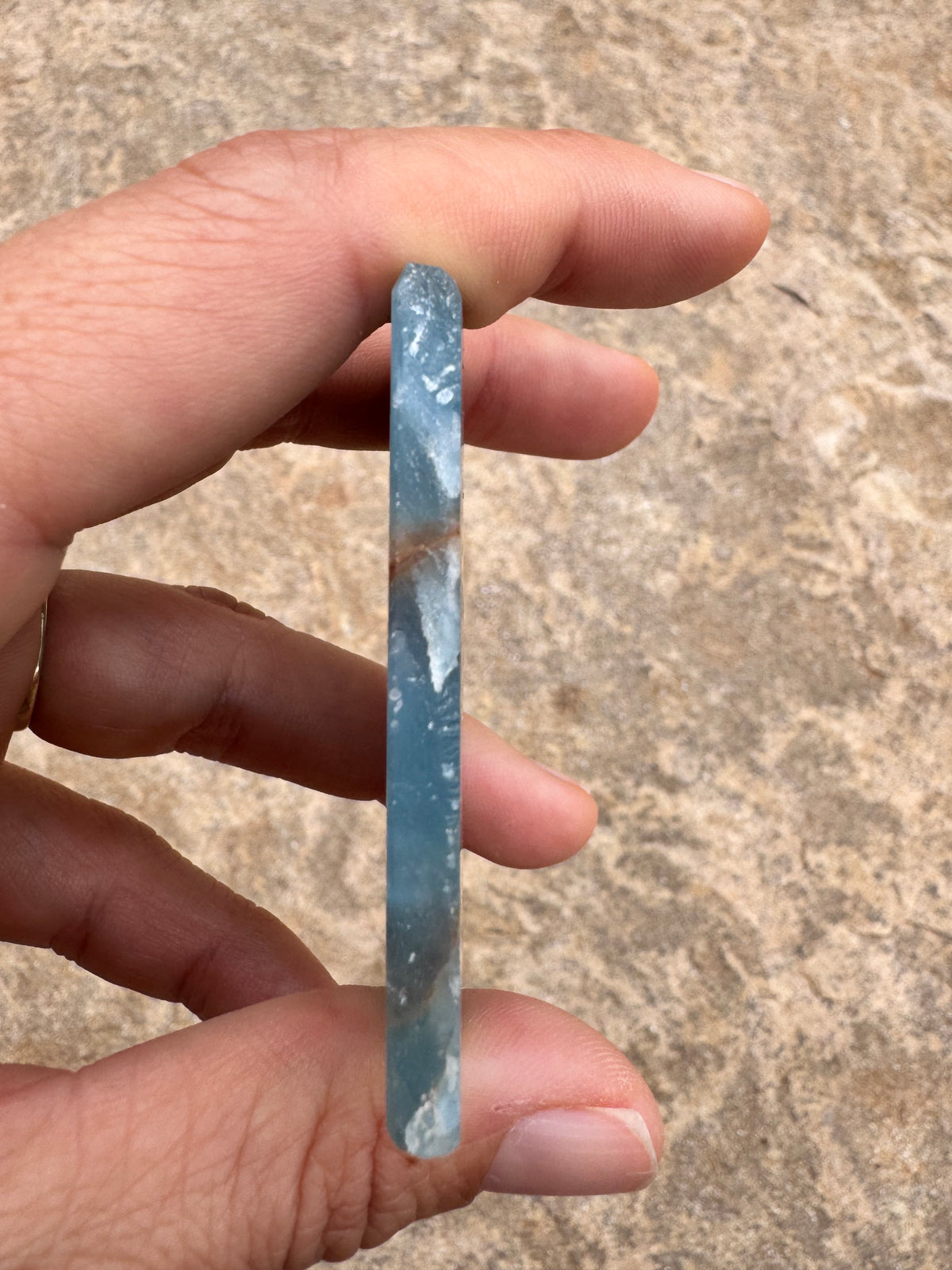 Blue Onyx Calcite Slab 38g