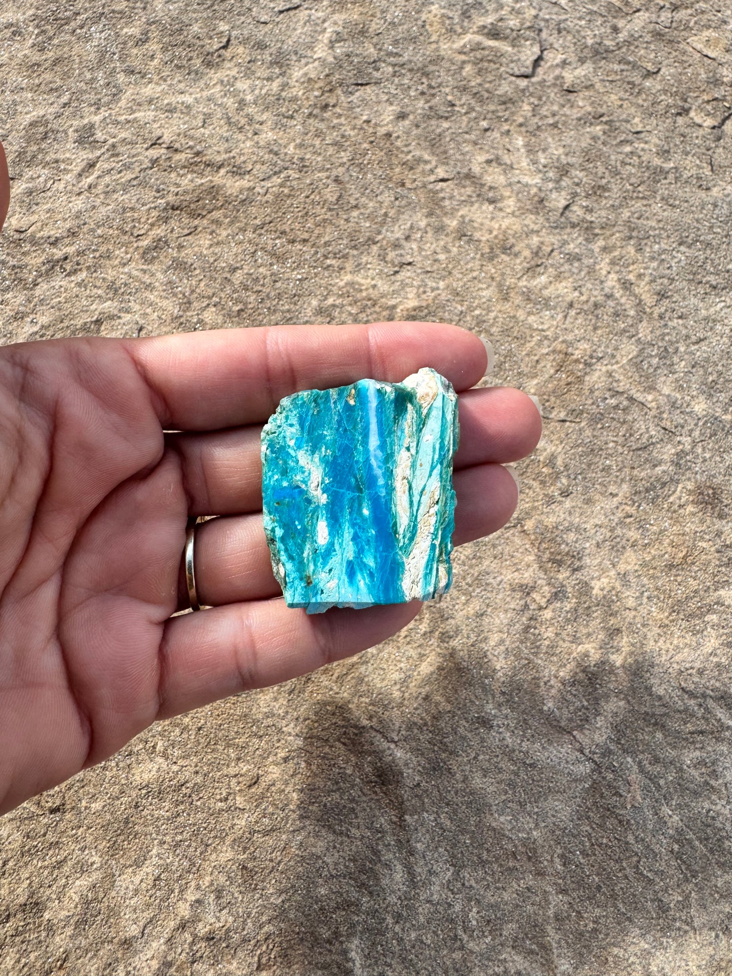 Peruvian Blue Opalina Slab 17g