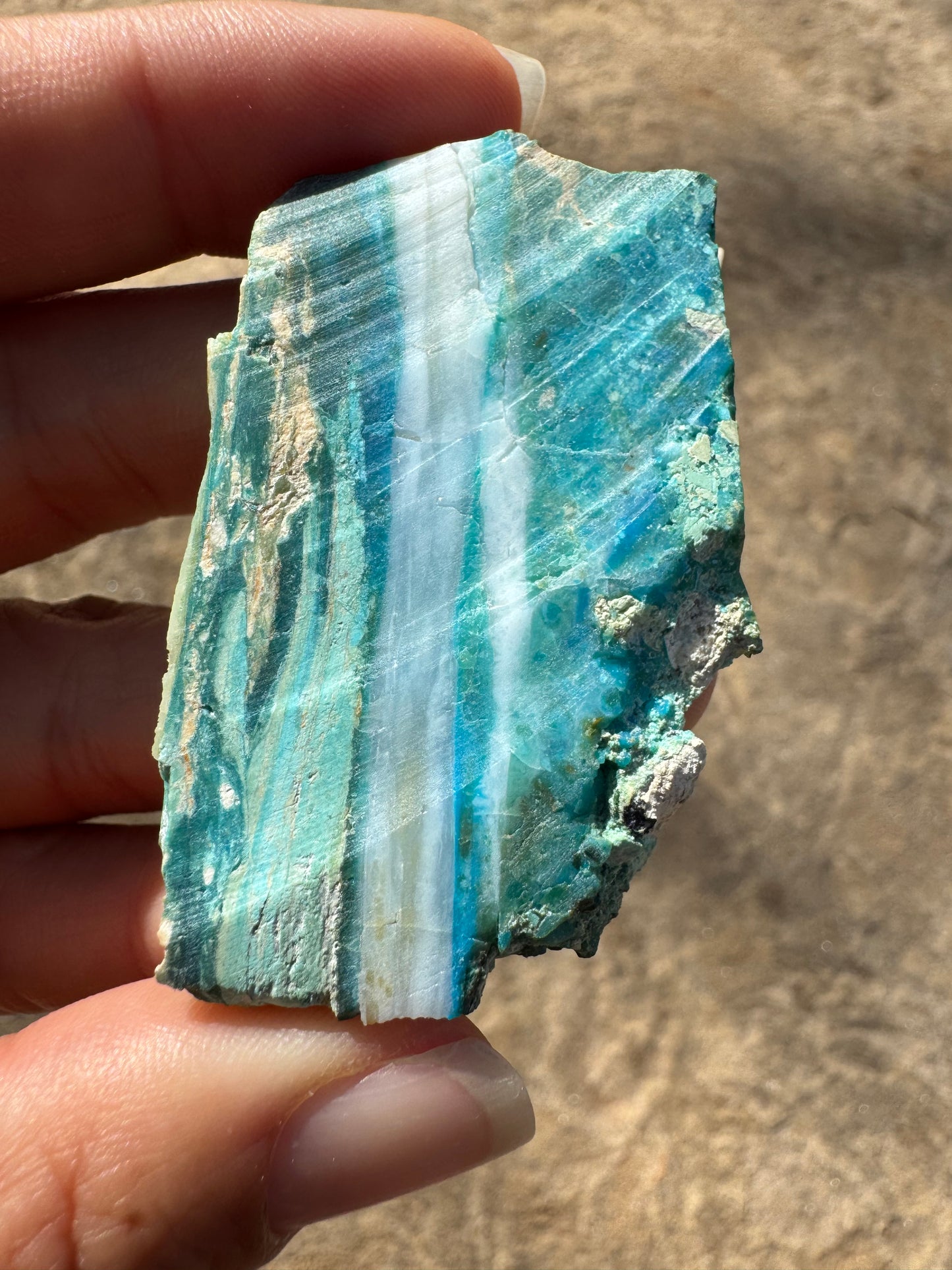 Peruvian Blue Opalina Slab 17g