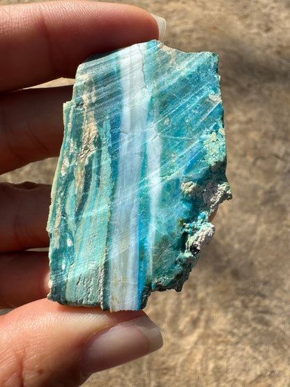 Peruvian Blue Opalina Slab 17g