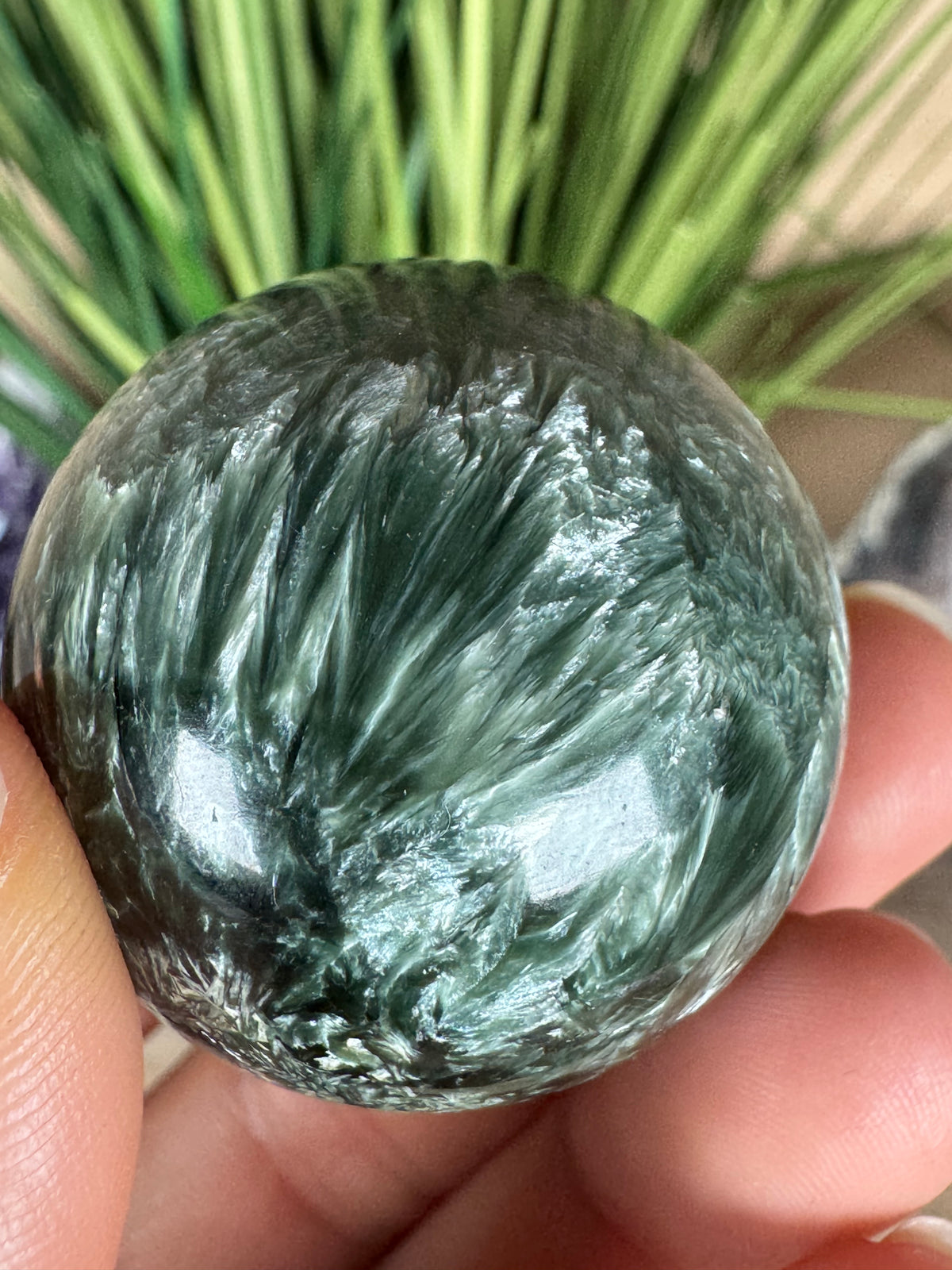 Seraphinite Sphere 36mm (1.41")