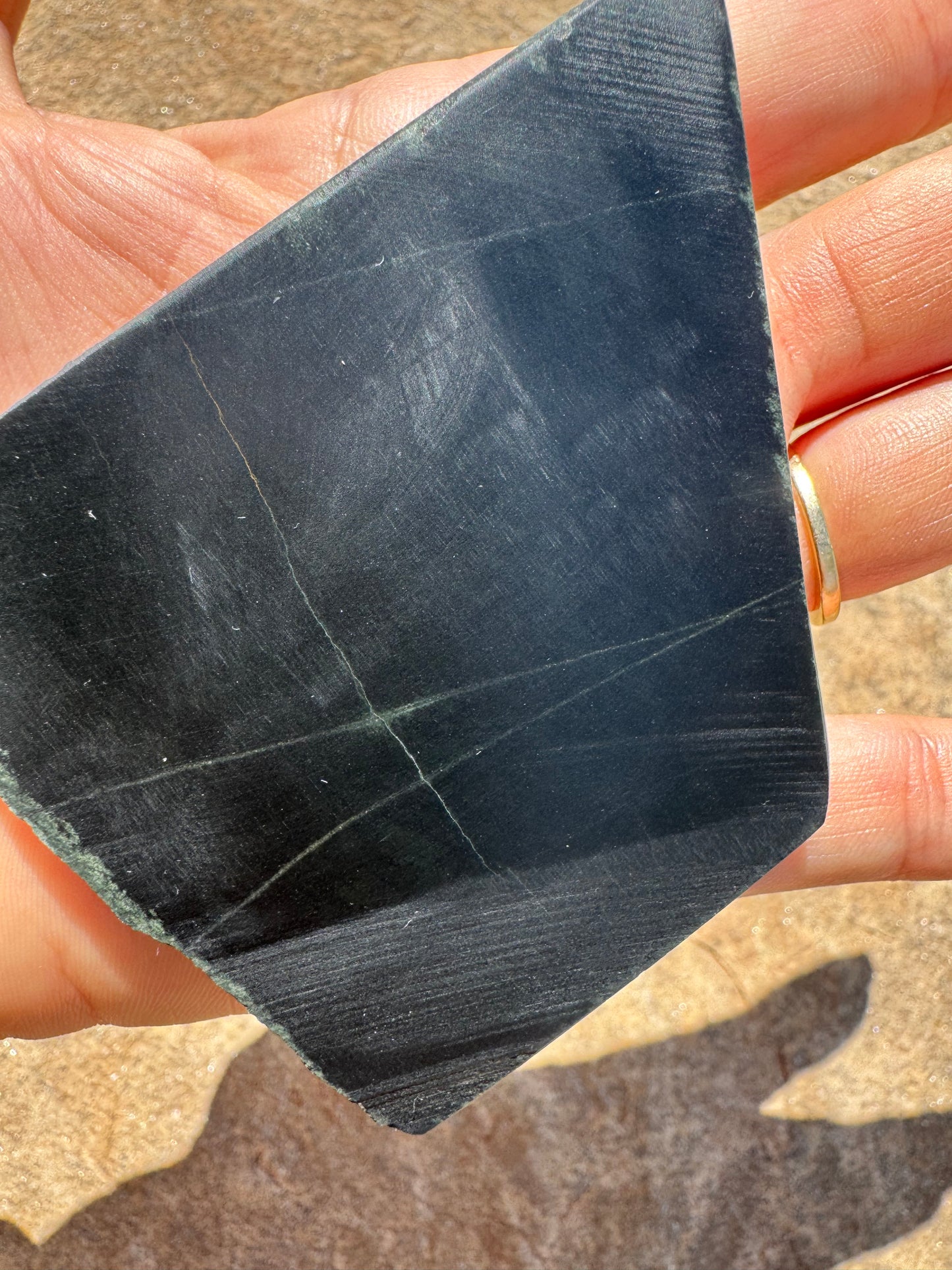 Australian Black Jade Slab 86g