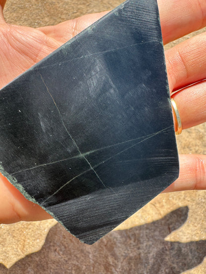 Australian Black Jade Slab 86g