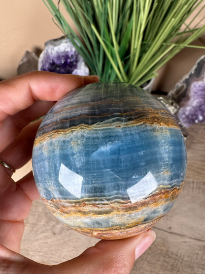 Blue Onyx Sphere 69mm/2.73in