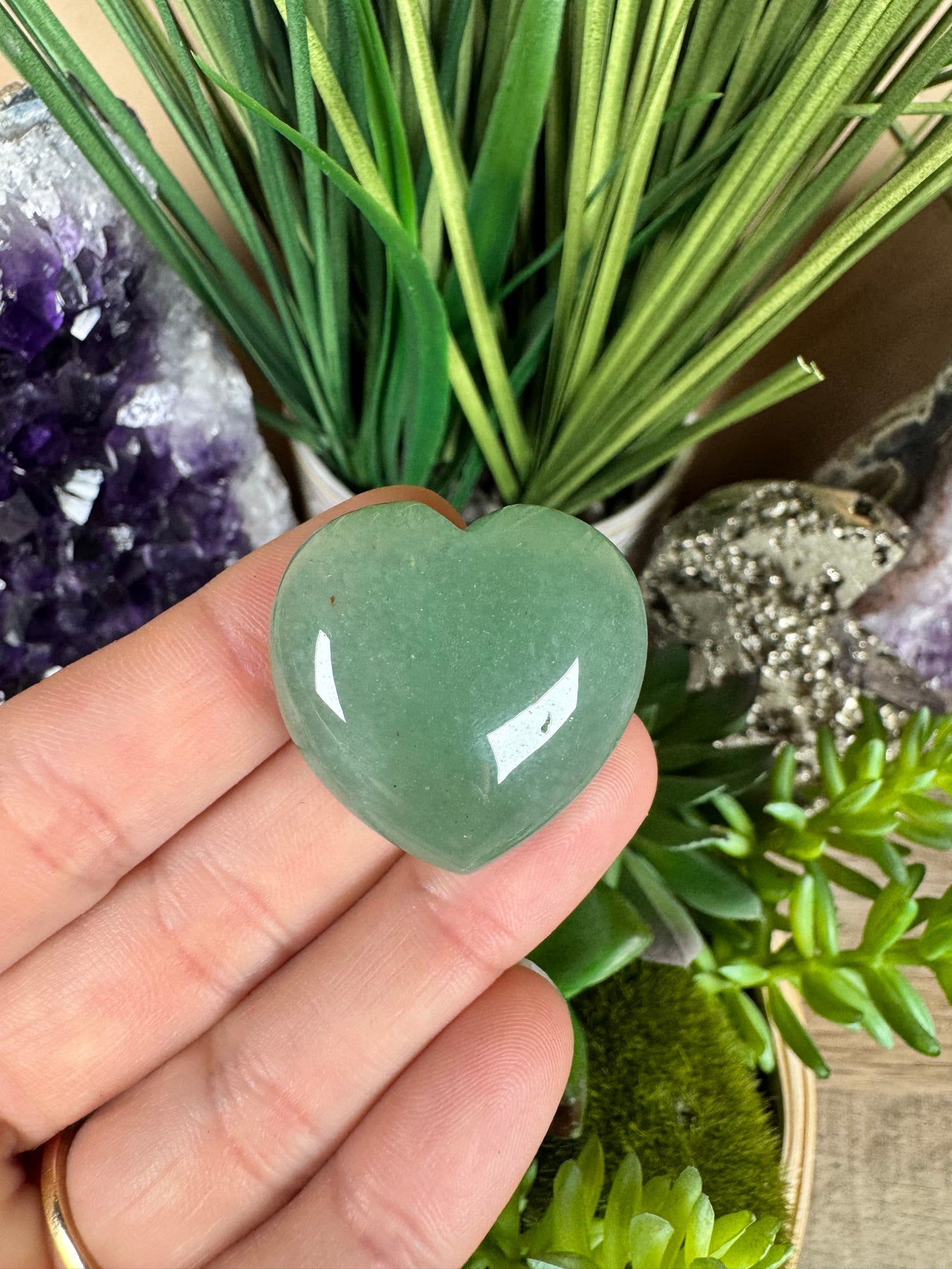 Green Aventurine Heart