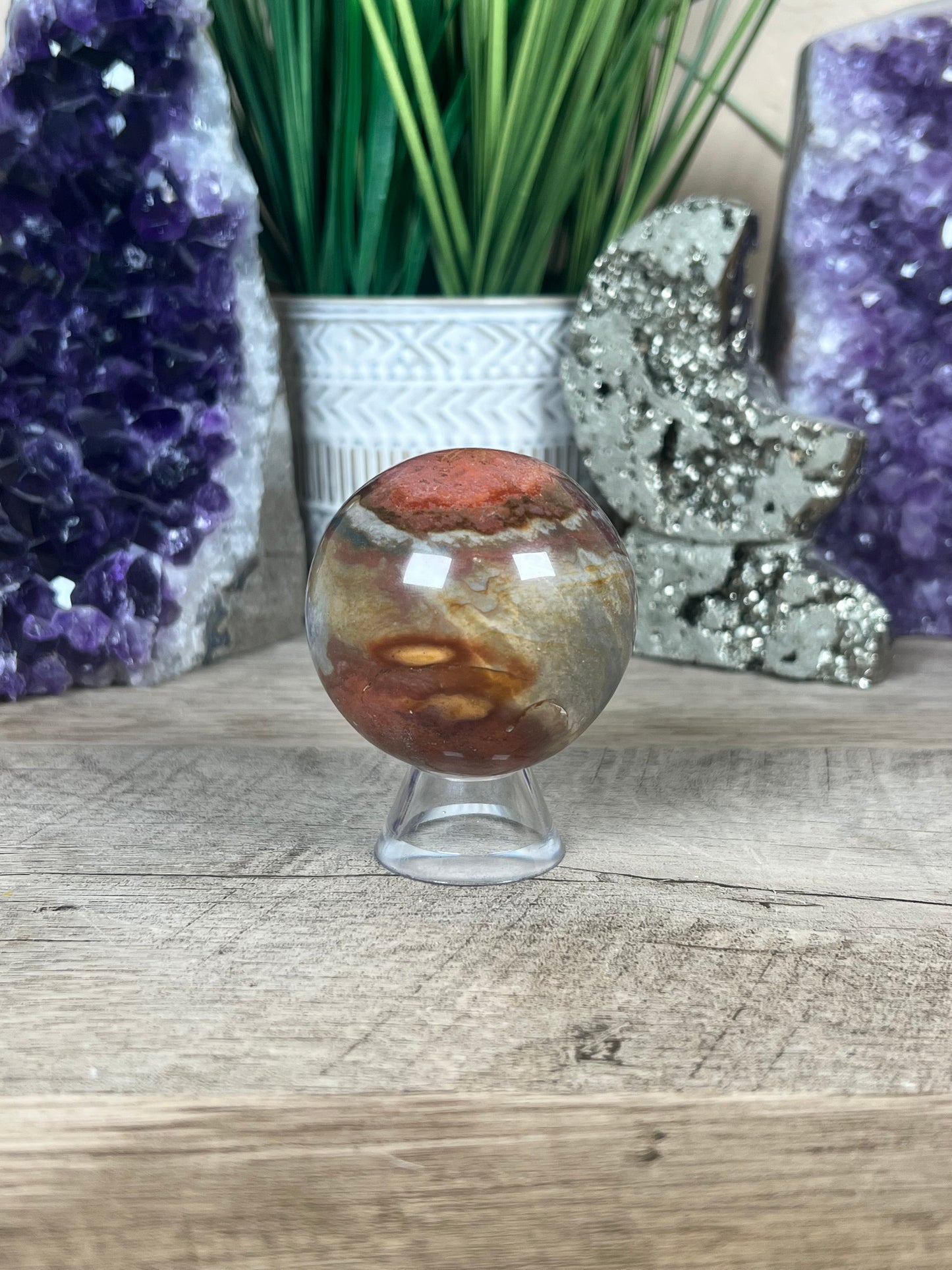 Polychrome Jasper Sphere 53mm (2.1 Inches)