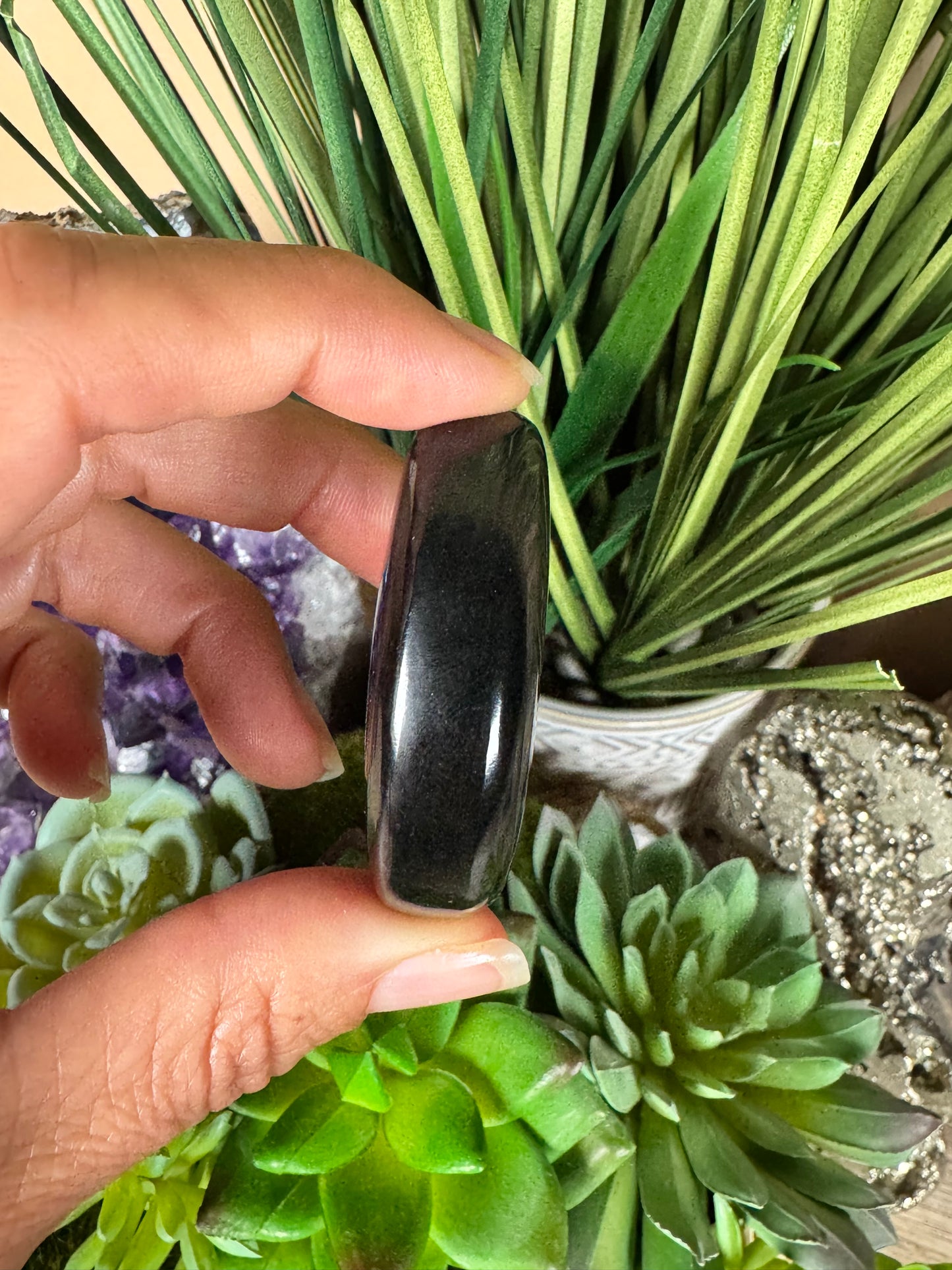 Australian Black Jade Palm Stone