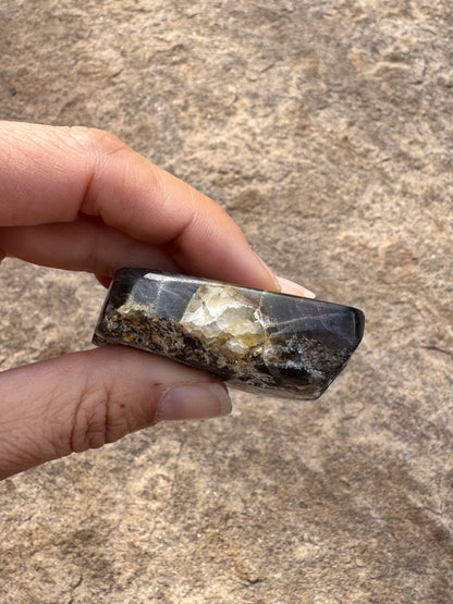 Bloodshot Iolite Sunstone Slab 89g
