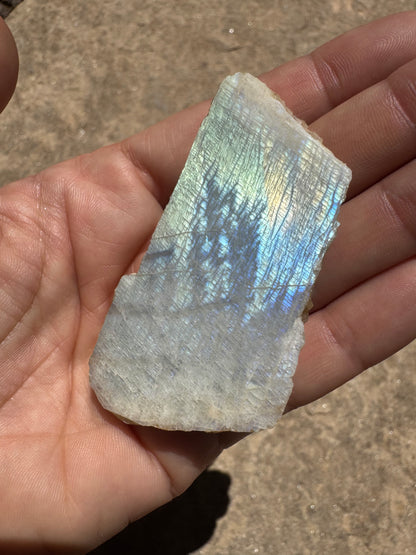 Blue Flash Moonstone Polished Slab 46g