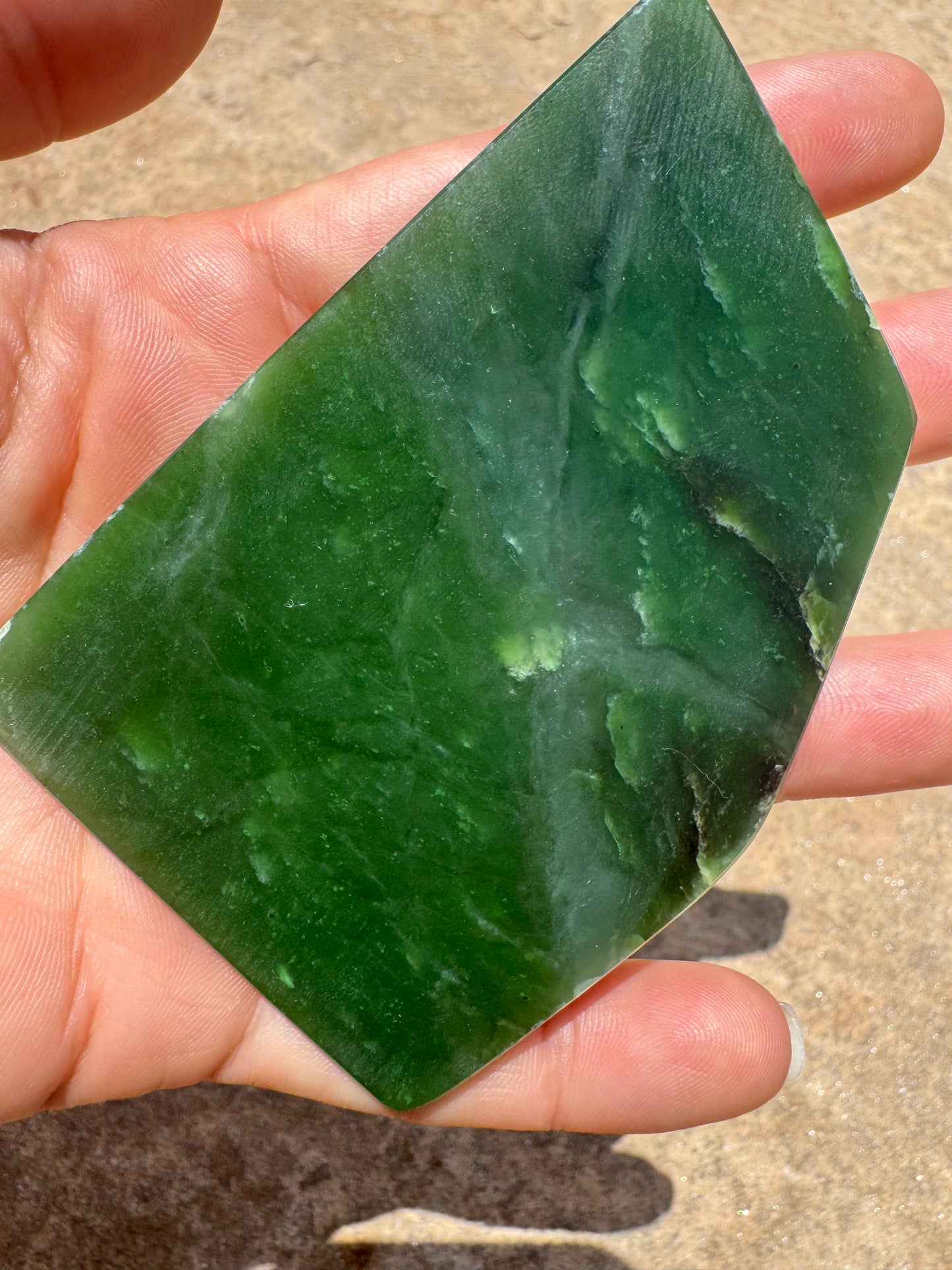 Canadian Nephrite Jade Slab 82g